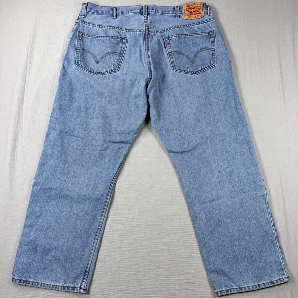 Y2K‎ Levis 505 Jeans Mens 42x30 (38x28) Light Wash Blue Denim Straight Relaxed - Picture 3 of 8